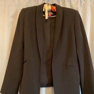 Vince Camuto Black Open-Front Blazer